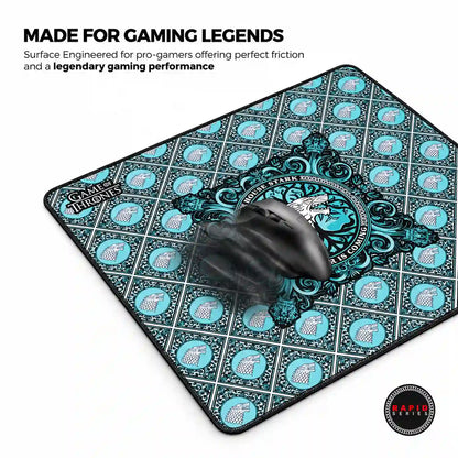 Cybeart House Stark Large Gaming Mouse Pad with Waterproof Surface engineered for pro gamers with smooth friction -tpstech.in