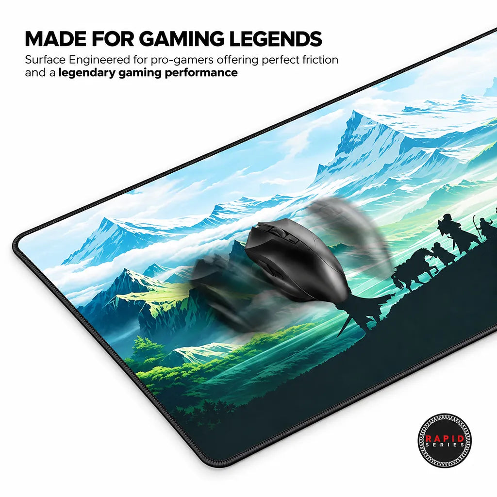CYBEART Lord of The Rings XXL Gaming Mouse Pad engineered friction free surface for smooth mouse gliding -tpstech.in