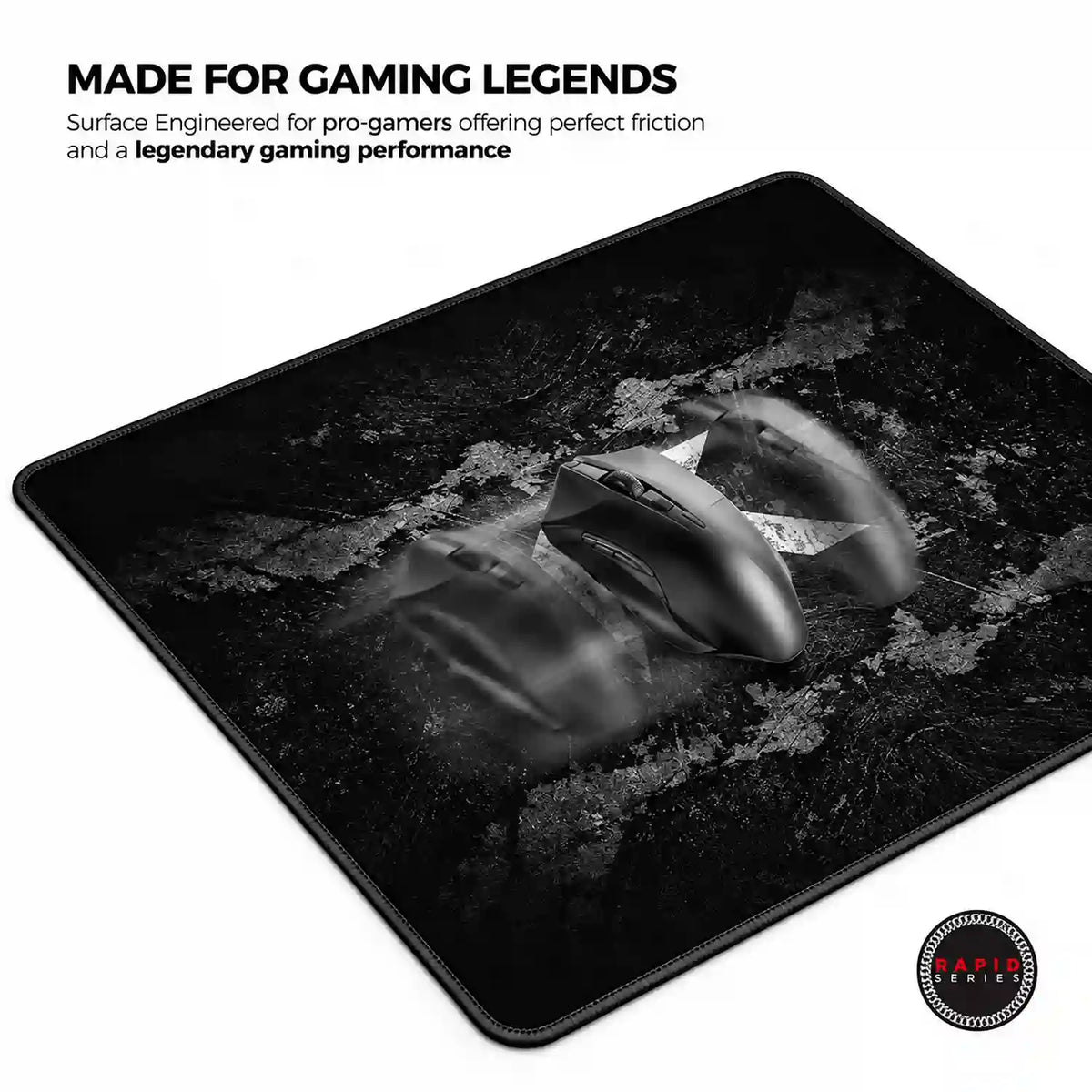 Cybeart Signature Edition Large Gaming Mouse Pad smooth surface engineered for fast mouse gliding motion -tpstech.in