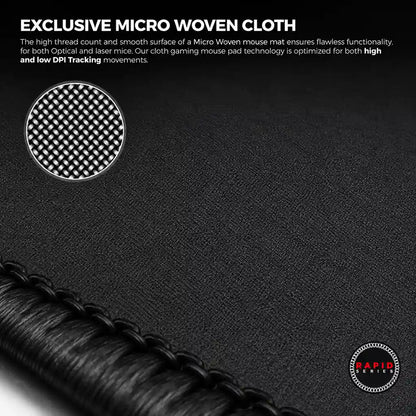 Cybeart Signature Edition XXL Gaming Mouse Pad close up view of micro woven cloth texture -tpstech.in