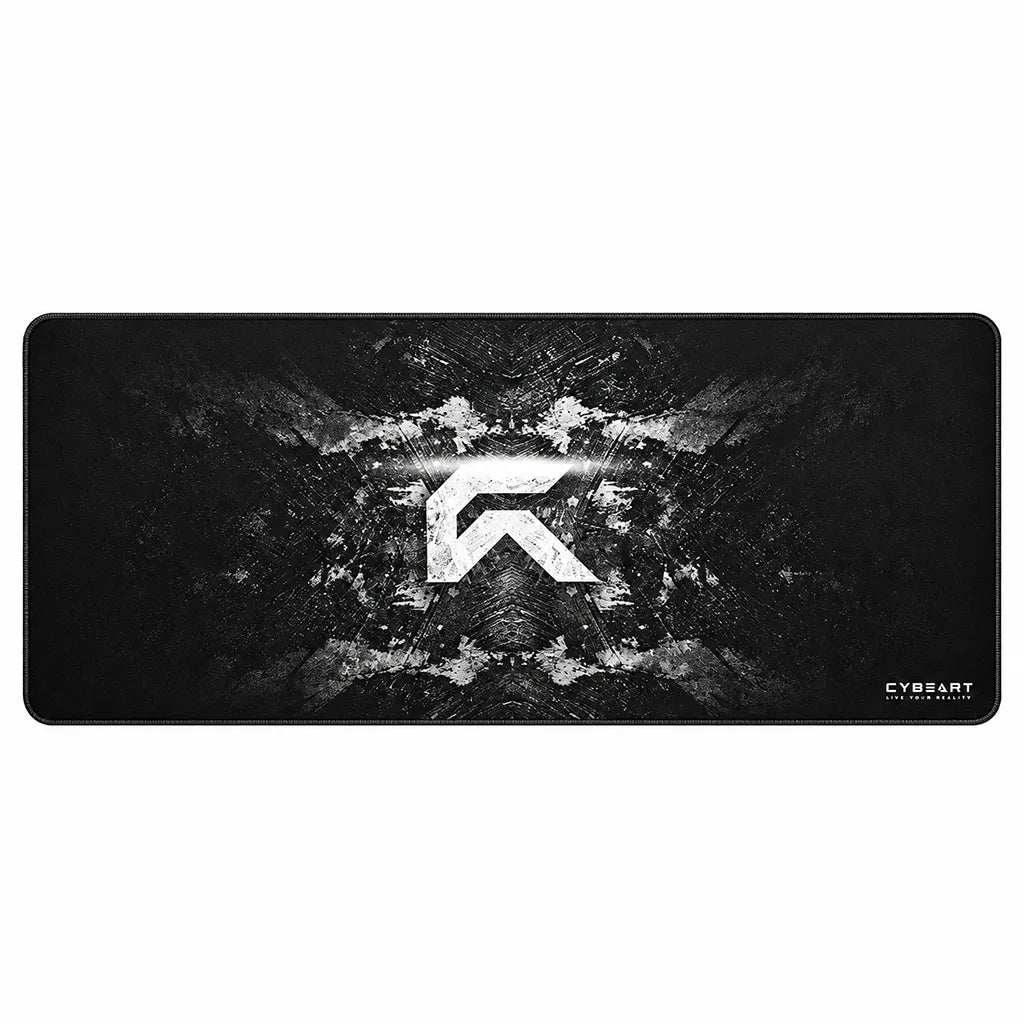 Cybeart Signature Edition XXL Gaming Mouse Pad flat full top view on white background -tpstech.in