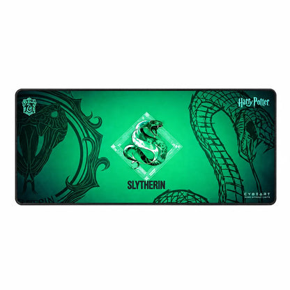 Cybeart Slytherin XXL Gaming Mouse Pad Spill-Proof Surface complete top view on white background -tpstech.in