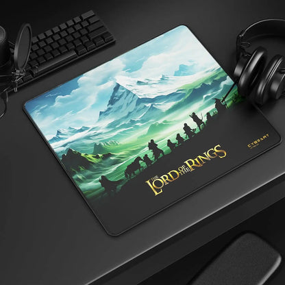 Cybeart The Lord of the Rings Gaming Mouse Pad Large placed on gaming desk setup - tpstech.in