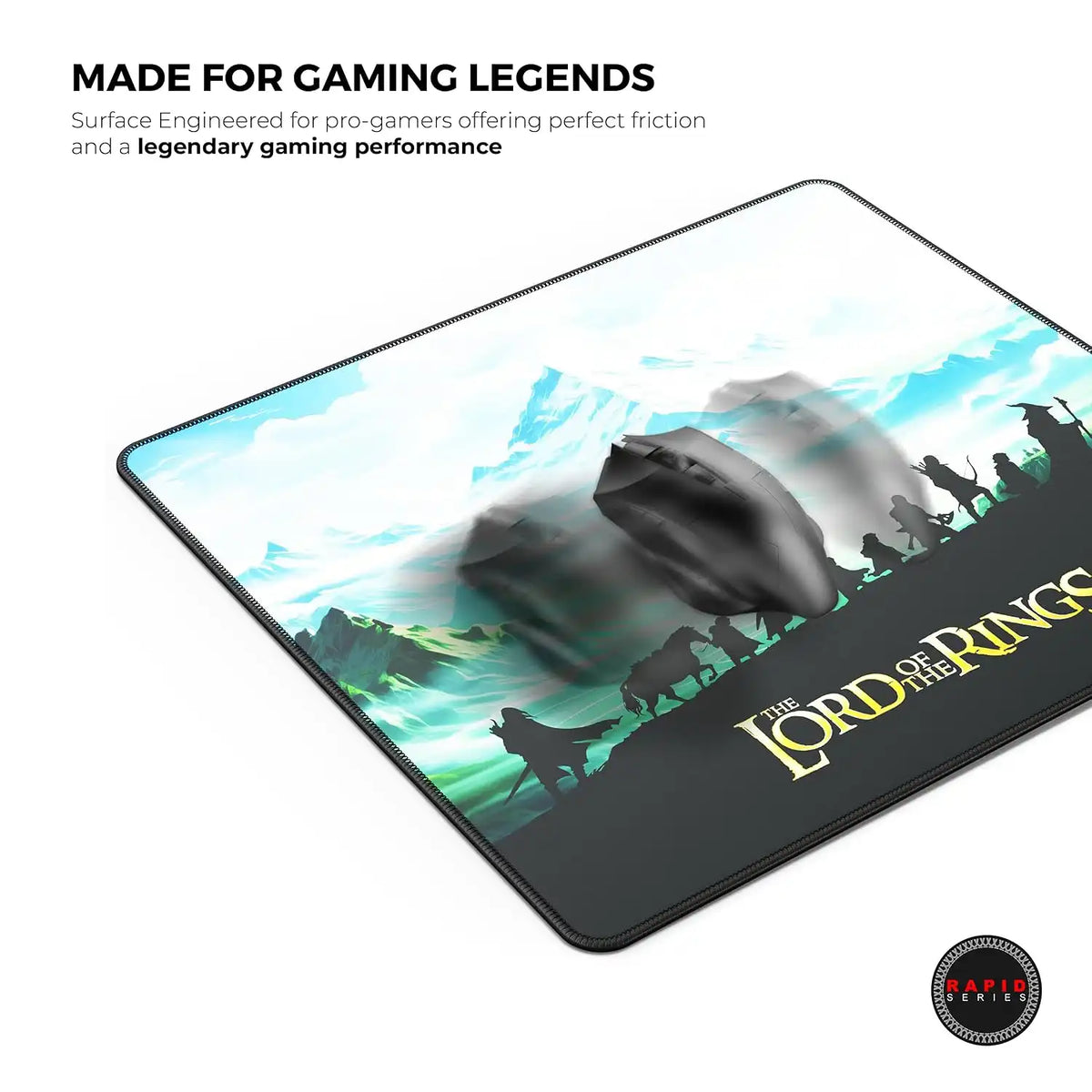 Cybeart The Lord of the Rings Gaming Mouse Pad Large optimized smooth surface glide for gaming mice - tpstech.in