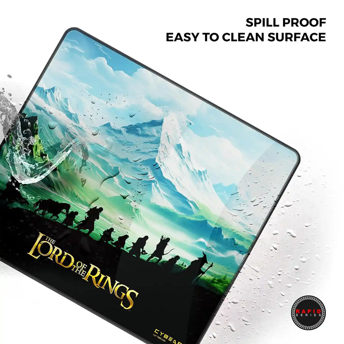 Cybeart The Lord of the Rings Gaming Mouse Pad Large spill proof water resistant surface - tpstech.in