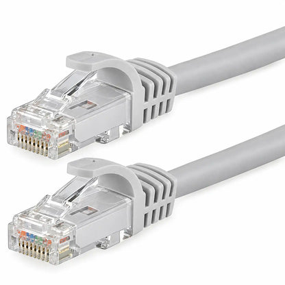 D-Link RJ45 Cat 6 UTP Patch Cord macro view of snagless RJ45 connectors and strain relief boots tpstech.in