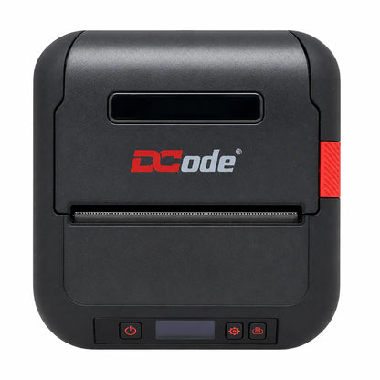 Dcode DC3M mobile direct thermal label printer with compact portable design for barcode, shipping label and receipt printing.