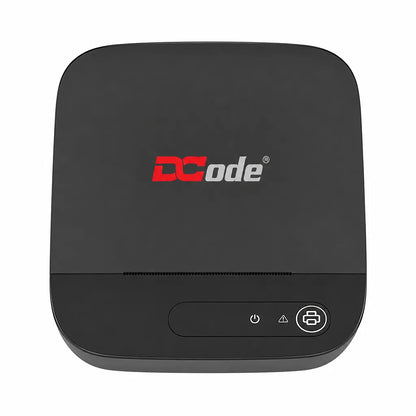 Top view of Dcode DCRP20 2 Inch direct thermal receipt printer with compact design for retail POS systems.