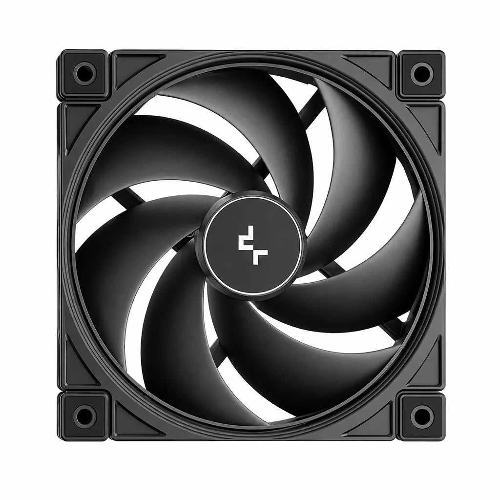 Deepcool Spartacus 360 Gen6 CPU Liquid Cooler 120mm silent ring PWM cooling fan with optimized airflow on white background -tpstech.in