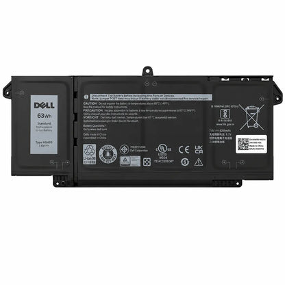 Dell 4M1JN-OEM Original Laptop Battery 63WHr 4 Cell for Latitude 5320, Latitude 7320, Latitude 7420 and Latitude 7520 front view with OEM label -tpstech.in