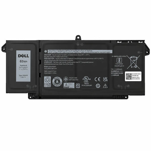 Dell 4M1JN-OEM Original Laptop Battery 63WHr 4 Cell for Latitude 5320, Latitude 7320, Latitude 7420 and Latitude 7520 front view with OEM label -tpstech.in