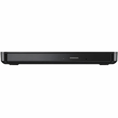 Close up front view of the Dell DW316 external DVD±RW optical drive showing the tray loading button and LED indicator.