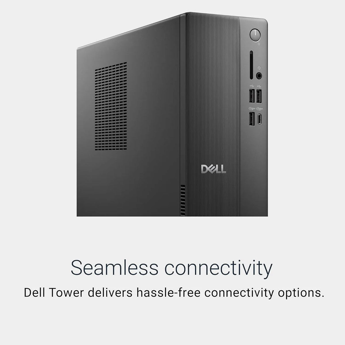 Dell ECS1250 Slim Desktop PC Intel Core i5 14400 seamless connectivity feature -tpstech.in
