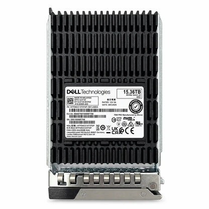 Dell 15.36TB U.3 NVMe SSD MTFDKCC15T3TGP-1BK1JABDA (Pulled-Out)