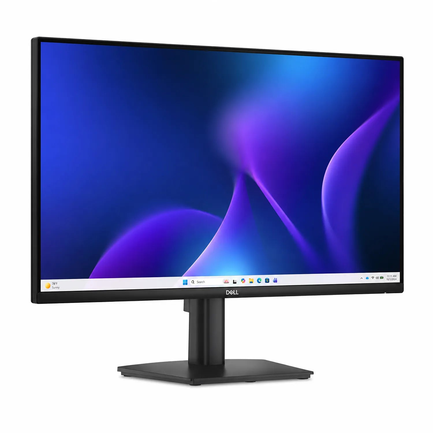 Dell Pro E2426H 24 inch FHD IPS 120Hz monitor front angle view with stand -tpstech.in