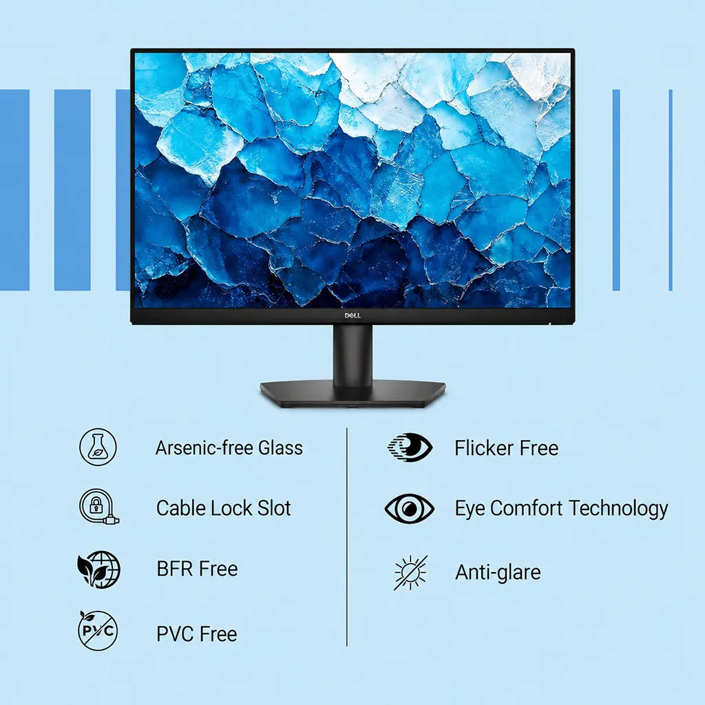 Dell Pro P2426HE 24-inch Full HD IPS USB-C Hub Monitor with Eye Comfort technology, anti-glare screen and flicker-free display features -tpstech.in