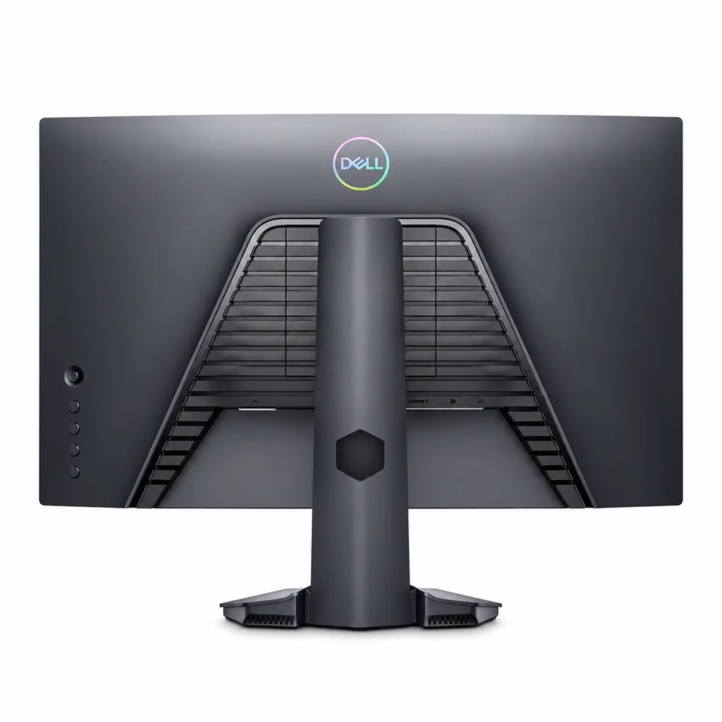 Dell S2422HG 24 Inch Curved FHD Gaming Monitor 165Hz full rear view showing Dell logo ventilation and cable slot -tpstech.in