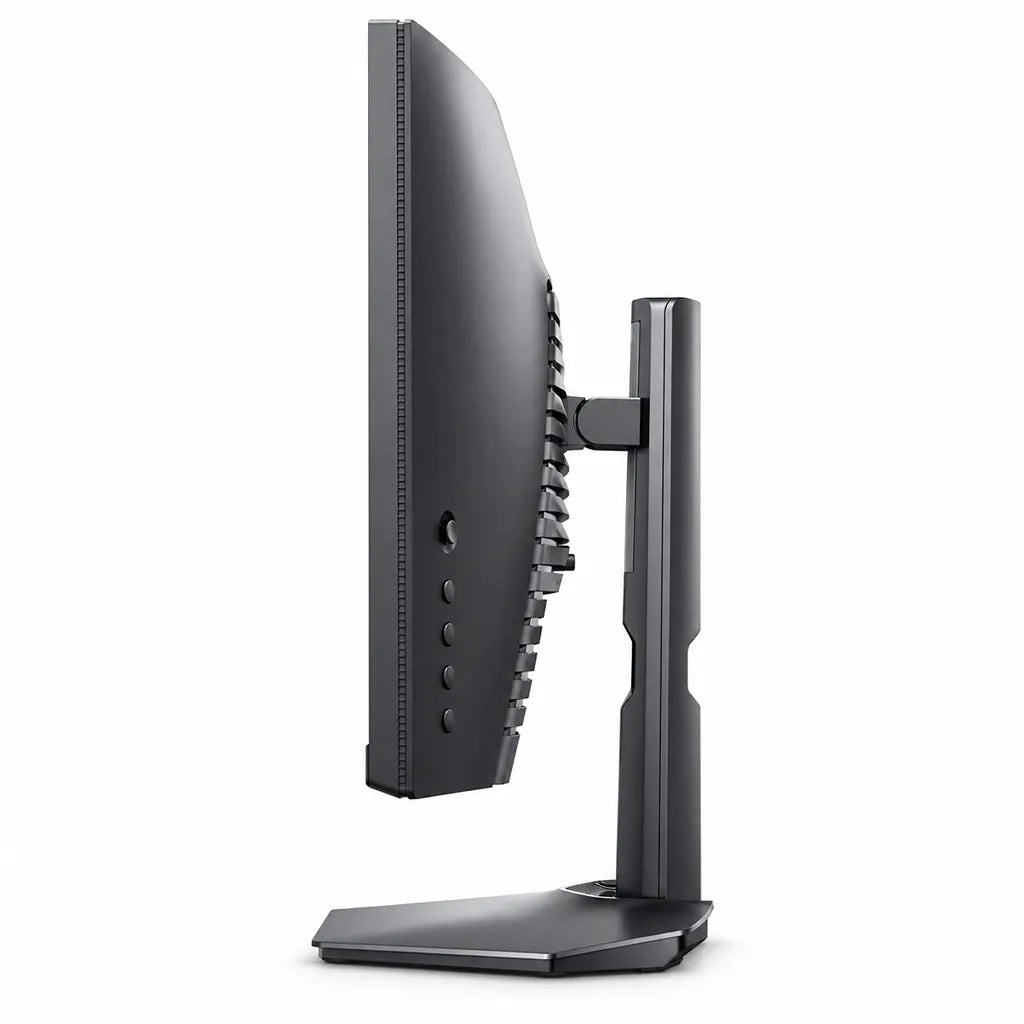 Dell S2422HG 24 Inch Curved FHD Gaming Monitor 165Hz side profile view highlighting curved screen and rear controls -tpstech.in