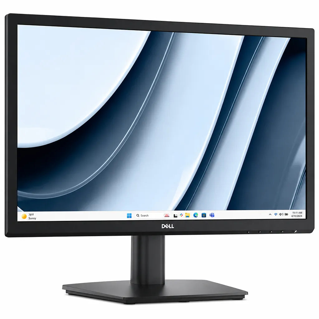 Dell SE2026H 20 Inch HD+ 100Hz LED Monitor front left angle view with anti-glare display and slim bezel design -tpstech.in