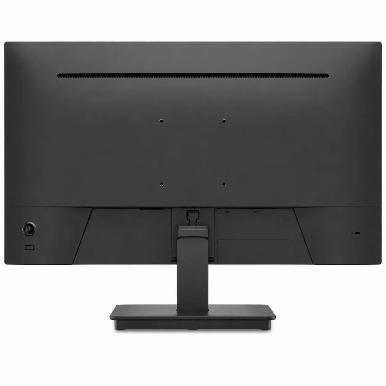 Dell SE2726D QHD monitor back panel featuring minimalist design, stand mount, and cable management area.