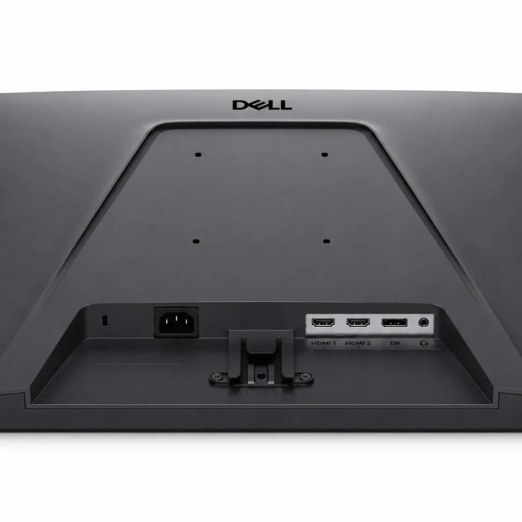 Dell SE2726HGS gaming monitor rear connectivity with dual HDMI ports DisplayPort and audio output -tpstech.in