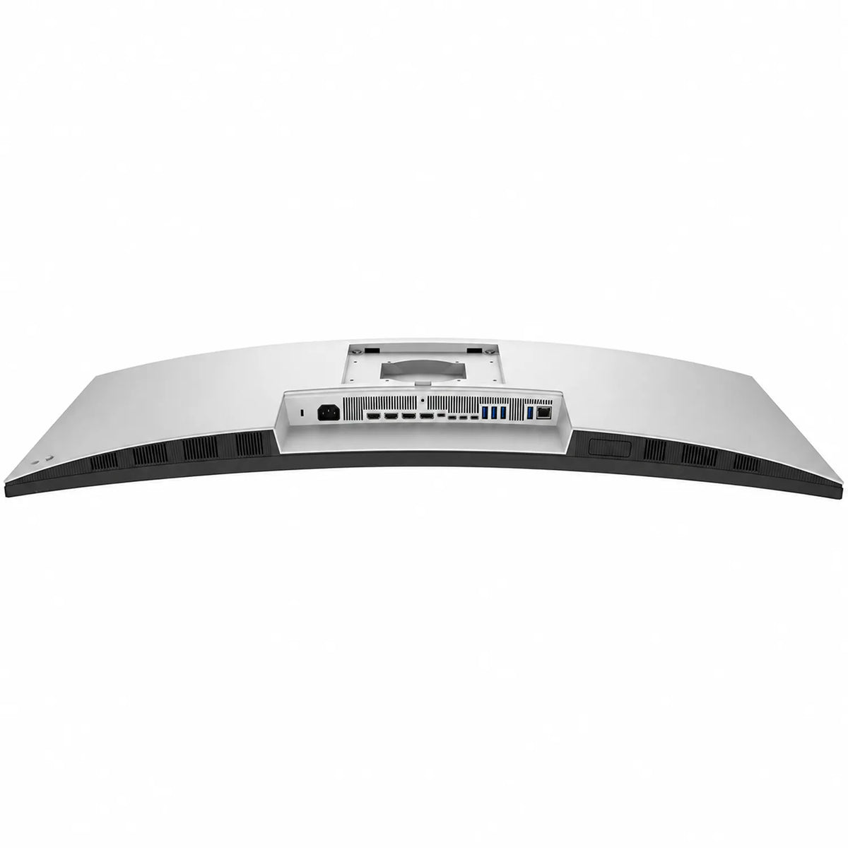 Dell UltraSharp U5226KW 52-inch 6K Thunderbolt Monitor bottom view showing Thunderbolt hub HDMI DisplayPort USB and Ethernet ports -tpstech.in