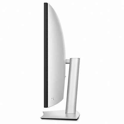 Dell UltraSharp U5226KW 52-inch 6K Thunderbolt Monitor right side profile view displaying rear control joystick and sleek silver finish -tpstech.in