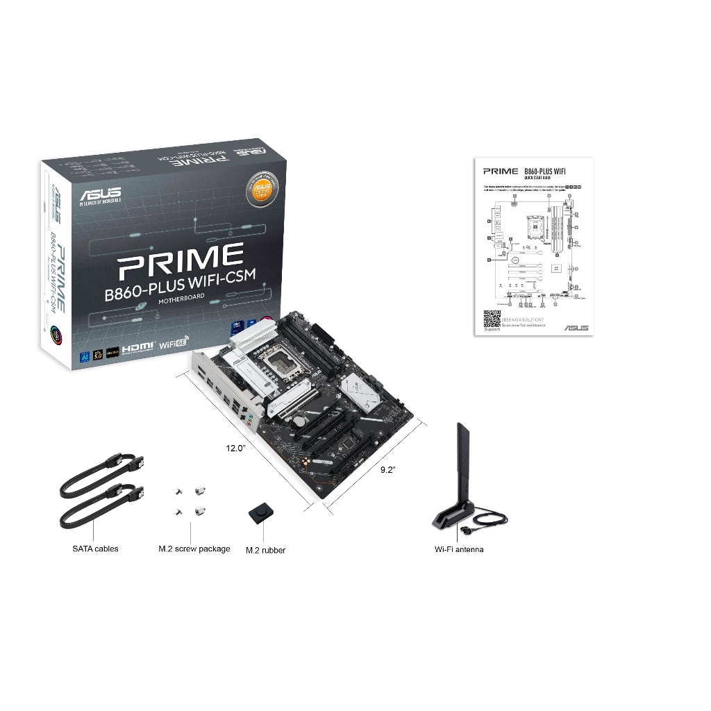 ASUS PRIME B860-PLUS WIFI-CSM LGA1851 DDR5 ATX Motherboard