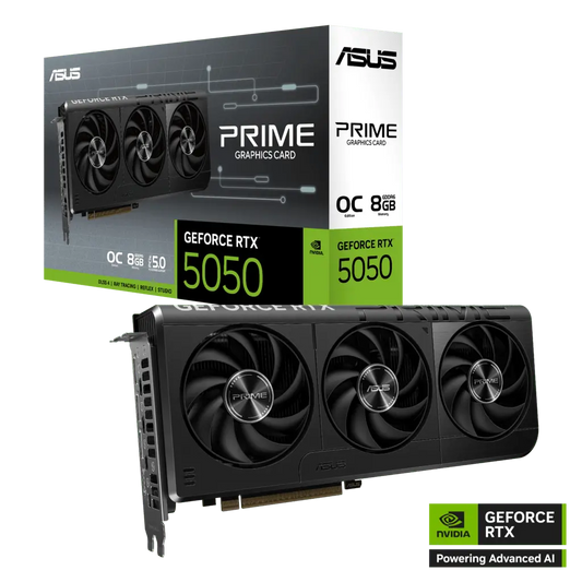 ASUS Prime GeForce RTX 5050 8GB GDDR6 OC Edition Graphics Card