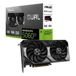 ASUS Dual GeForce RTX 5060 Ti 16GB GDDR7 OC Edition Graphics Card