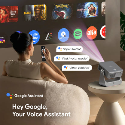 EGATE Zen 7X Google TV Projector Full HD Home Cinema with 4K Decoding