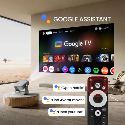 EGATE Zen 7X Google TV Projector Full HD Home Cinema with 4K Decoding