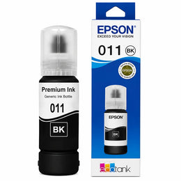 Epson 011 (C13T07J198) Photo Black Ink Bottle 70ml High-Yield Dye Ink for EcoTank L8160/L8180 Printers with retail box and ink bottle -tpstech.in
