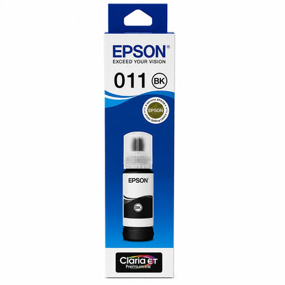 Front packaging view of Epson 011 (C13T07J198) Photo Black Ink Bottle 70ml High-Yield Dye Ink for EcoTank L8160/L8180 Printers -tpstech.in