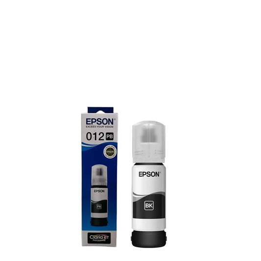 Epson 012 (C13T07K198) Pigment Black Ink Bottle 70ml for Epson EcoTank L8160 L8180 Printers with retail box and ink bottle -tpstech.in