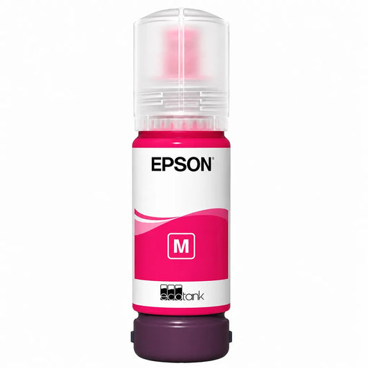 Epson 012 (C13T07K398) Magenta Ink Bottle front view for EcoTank L8180 & L8160 printers -tpstech.in