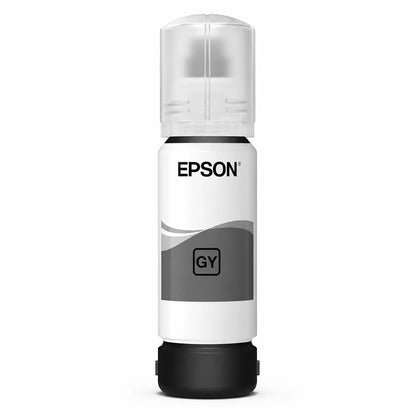 Epson 012 (C13T07K598) Grey Ink Bottle 70ml High-Yield 6200 Pages for EcoTank L8160/L8180 Printers product bottle -tpstech.in