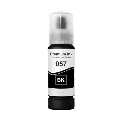 Epson 057 (C13T09D198) Black Ink Bottle 70ml front view for L8050 and L18050 printers -tpstech.in