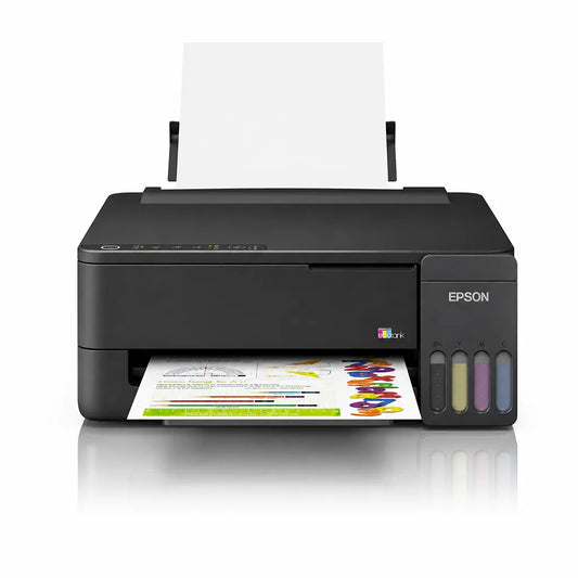 Epson EcoTank L1350 Single Function A4 Wi-Fi Ink Tank Printer front view with refillable ink tank and color document printing -tpstech.in