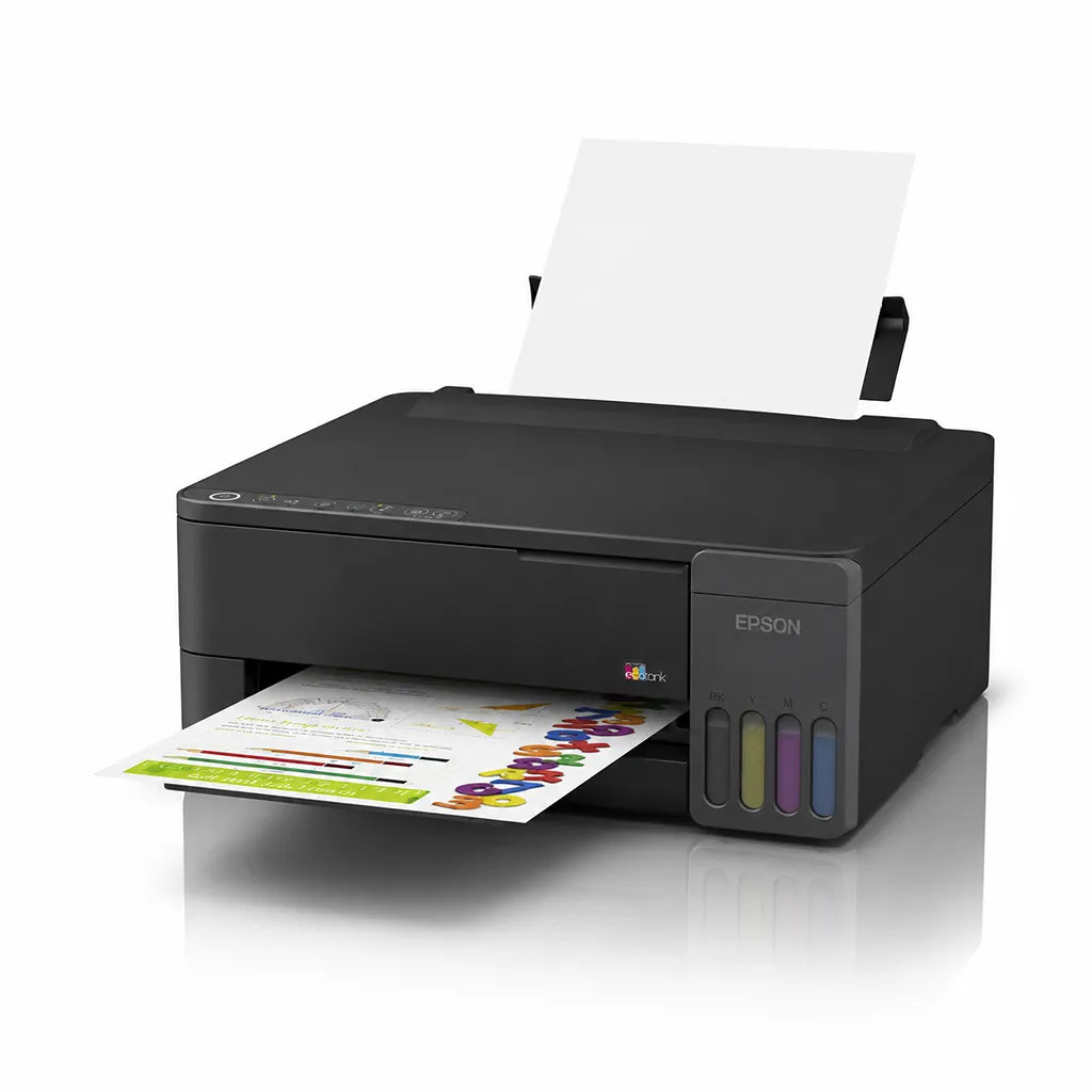 Epson EcoTank L1350 Single Function A4 Wi-Fi Ink Tank Printer right angle view showing refillable ink tanks -tpstech.in