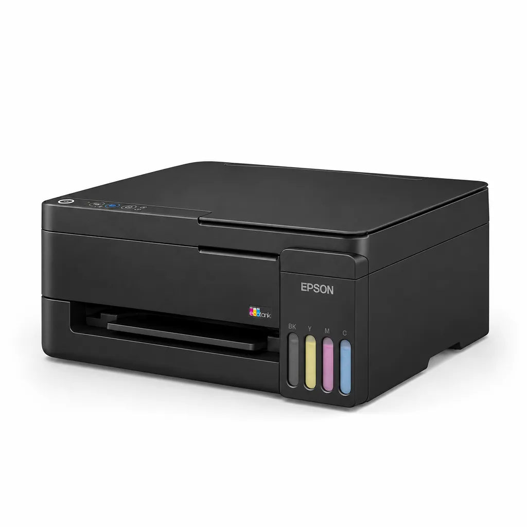 Side angle view of Epson EcoTank L3313 A4 Colour All-in-One Ink Tank Printer for PC and home office -tpstech.in