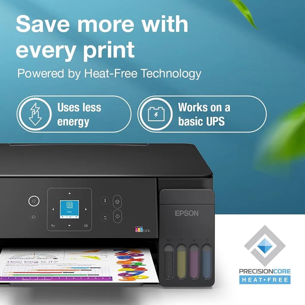 Epson EcoTank L3360 Heat-Free Technology ink tank printer with low power consumption and UPS support -tpstech.in