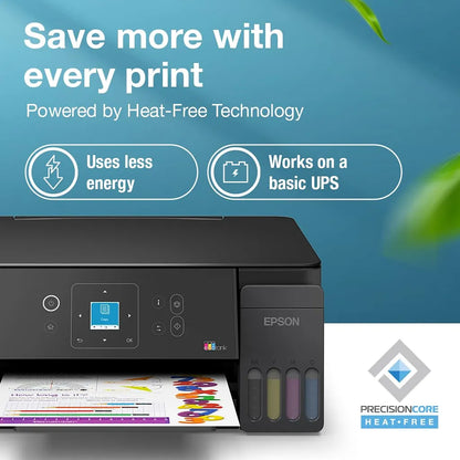 Epson EcoTank L3360 Heat-Free Technology ink tank printer with low power consumption and UPS support -tpstech.in