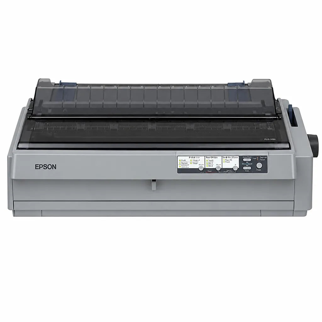 Front view of Epson LQ-2190 24-pin monochrome dot matrix printer for office and industrial applications -tpstech.in