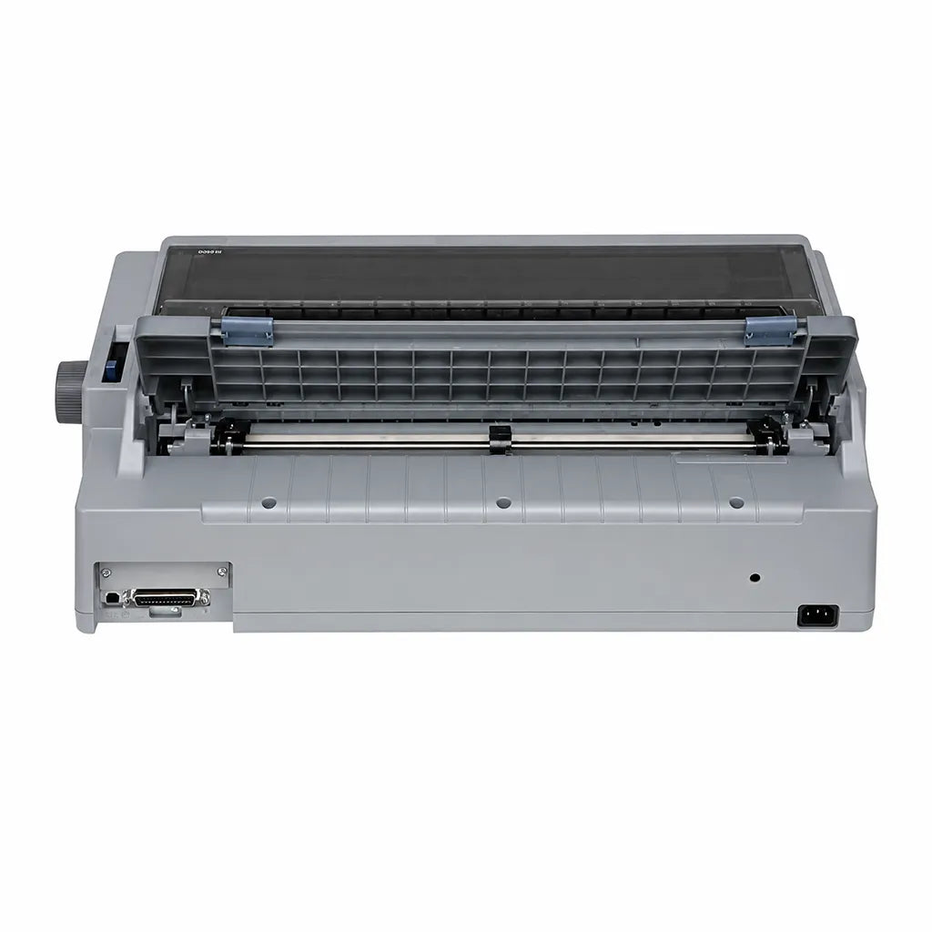Rear view of Epson LQ-2190 Dot Matrix Printer showing USB and parallel connectivity ports -tpstech.in
