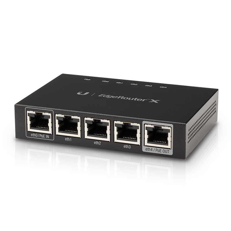 Ubiquiti ER-X EdgeRouter X Gigabit Router + 5-Port + 1 Gbps + Passive PoE Support