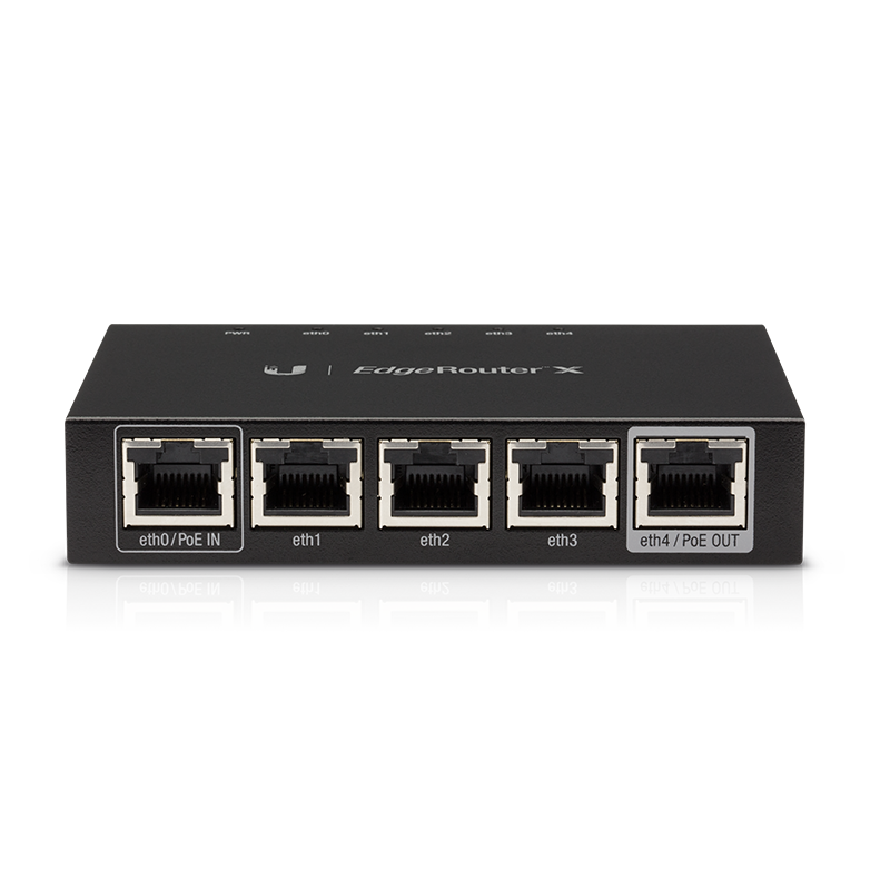 Ubiquiti ER-X EdgeRouter X Gigabit Router + 5-Port + 1 Gbps + Passive PoE Support