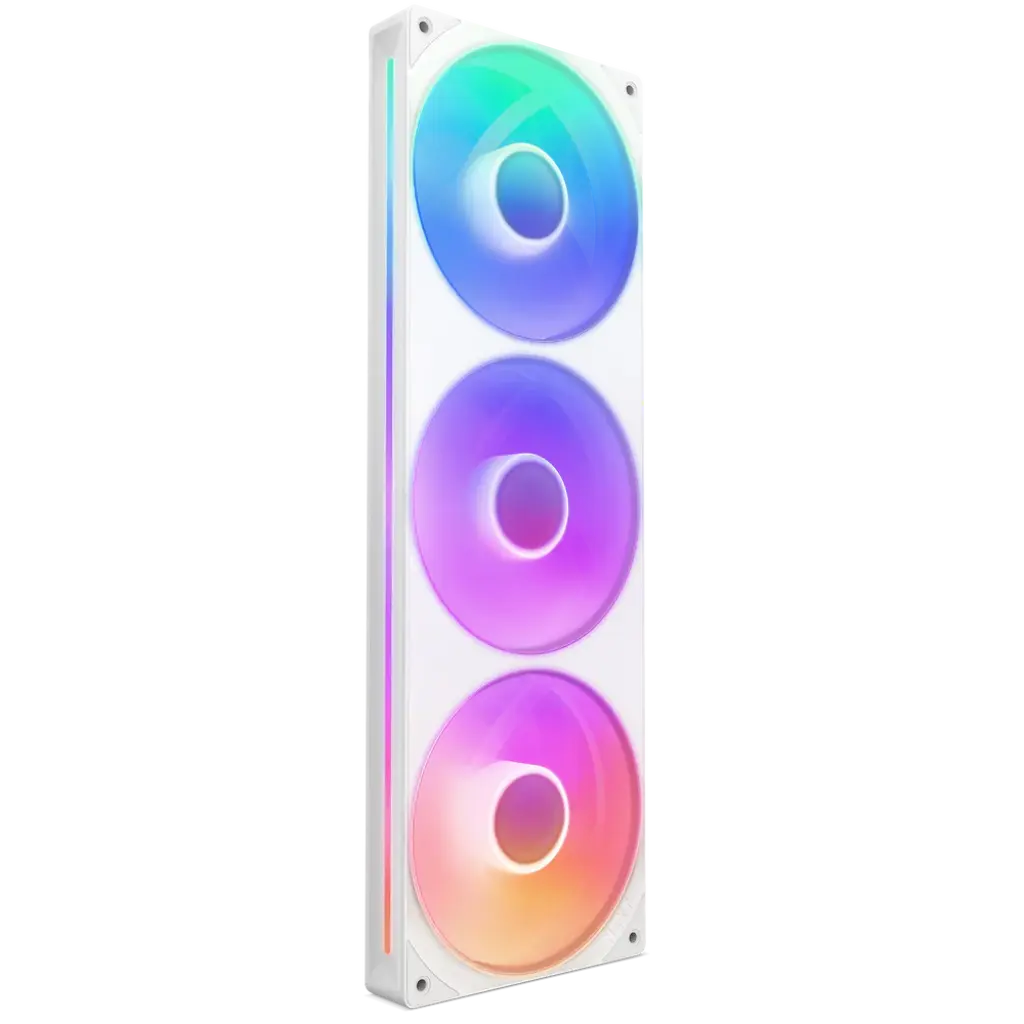 NZXT F420 RGB Core 420mm Single-Frame RGB Fan Unit-White