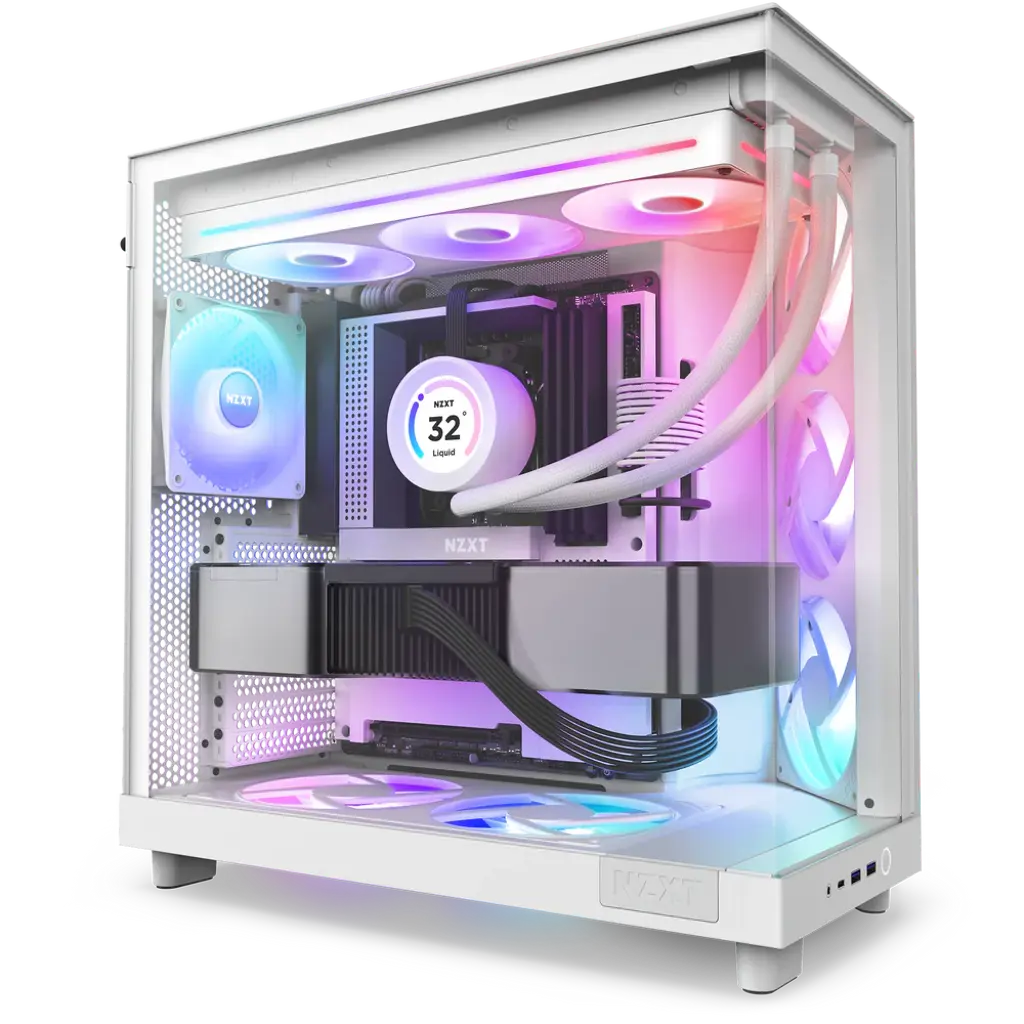 NZXT F420 RGB Core 420mm Single-Frame RGB Fan Unit-White