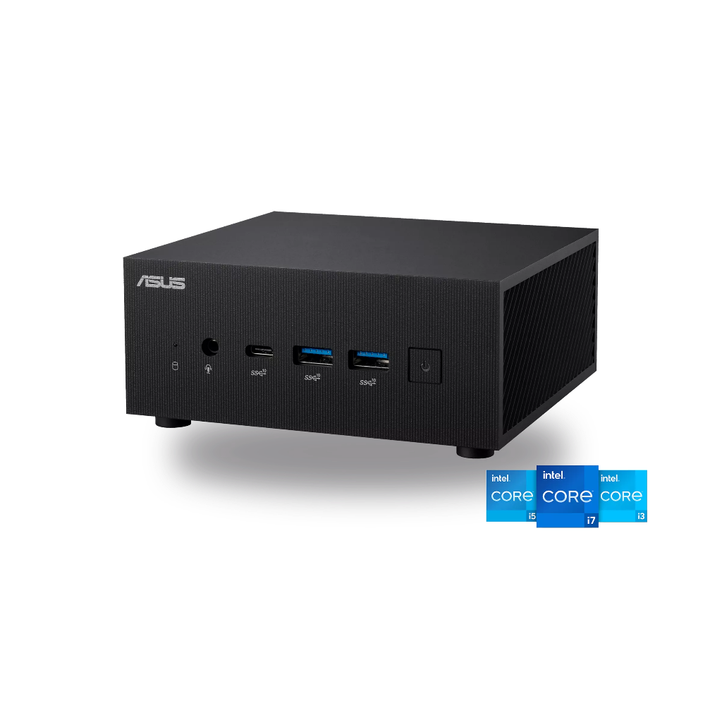 ASUS PN64 Mini PC Barebone – Intel Core i5-12500H, Iris Xe Graphics, DDR5, USB-C, WiFi 6E (No RAM/Storage)